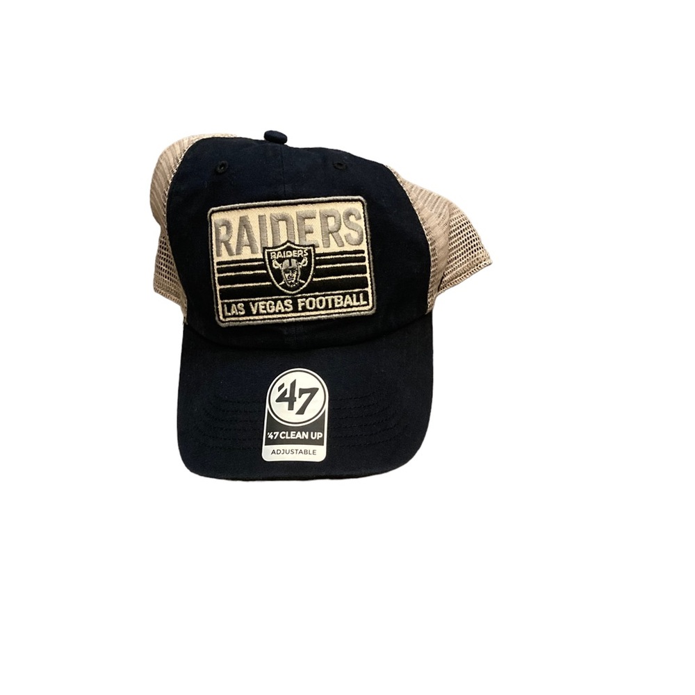 Las Vegas Raiders Patch Mesh Back Adjustable Hat Cap